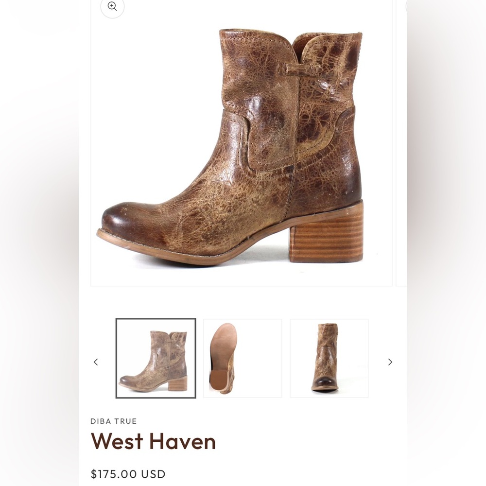Diba/True Leather boots size 7.5